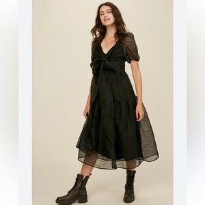 Free People Hailey Dress Floaty & Flirty Midi size 6